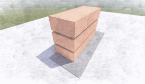 3 x 1 (3 niveles - una vivienda por nivel)